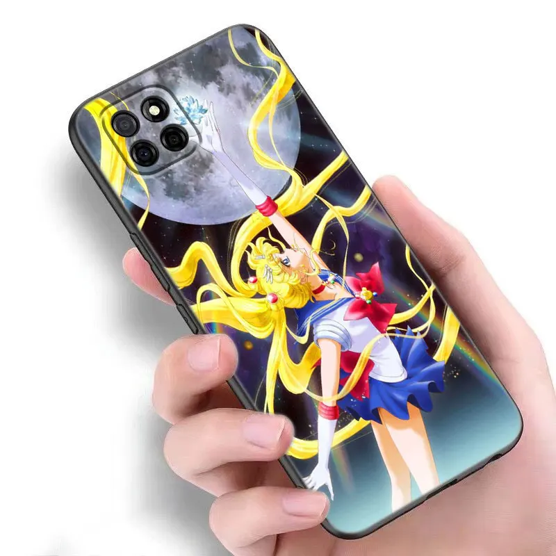 Pretty Soldier S-Sailor Moon Case For Samsung A13 A22 A24 A32 4G A14 A23 A25 A34 A52S A53 A54 A73 5G A11 A12 A31 A33 A50 A51 A70