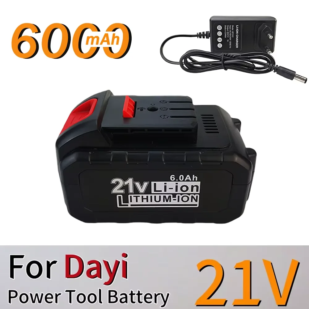 For Dayi Lithium-ion Rechargeable Power tool Battery 21V 3.0/6.0/9.0Ah Suitable for Cordless Electric wrench,  drill, saw etc