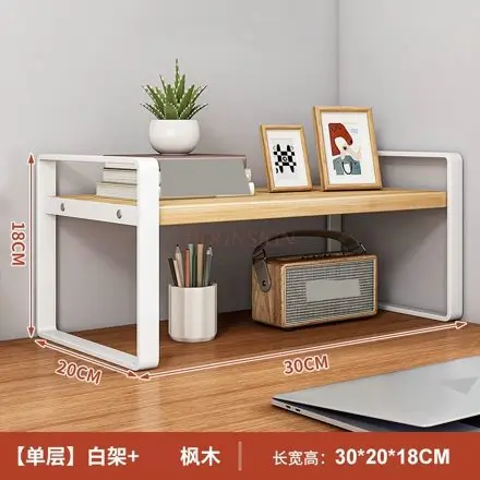1pcs Desktop Storage Rack, Multi-Layer Desk Organizer, Office Table Shelving, Iron Art Student Dormitory Small Bookshelf