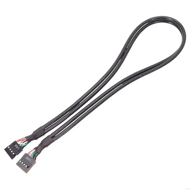 Cable 770D Manboard USB 9pin Femenino Femenino USB2.0 Cable USB aislado doble cadena doble cola blanca blanca