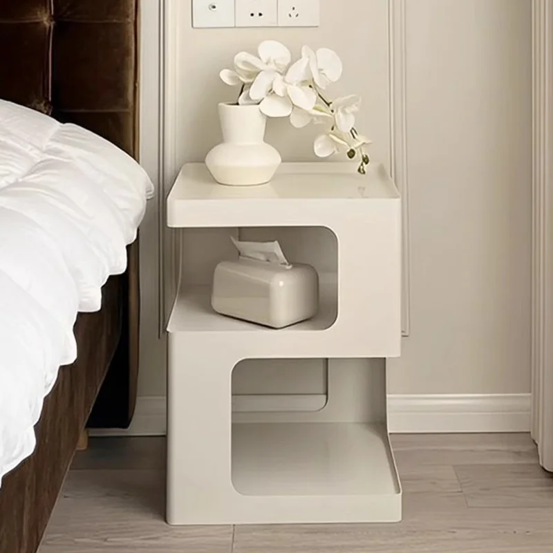 Nordic Nightstands Mobile Small Bedside Table Coffee Console Organizer Nightstands Storage Muebles Para Hogar Japanese Furniture image 2