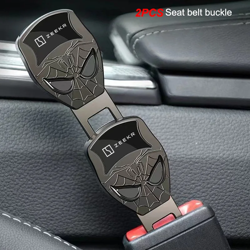 

2PCS Car Seat Belt Clip Extension Plug Car Safety Seat Lock Buckle For ZEEKR X Zeekr 001 ZEEKR 009 2022 2023 2024 Accessories