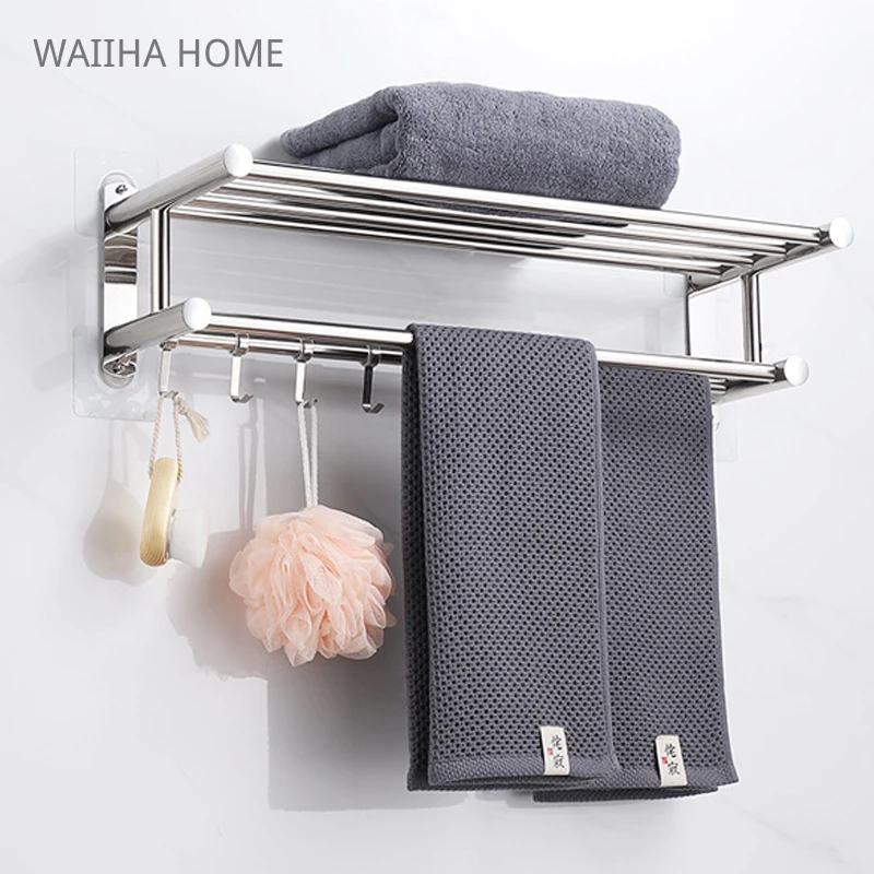 

Bathroom Stainless Steel Polish Towel Shelf Toilet Paper Holder Soap Holder Towel Rack Toothbrush Robe Hook Bath Accessories