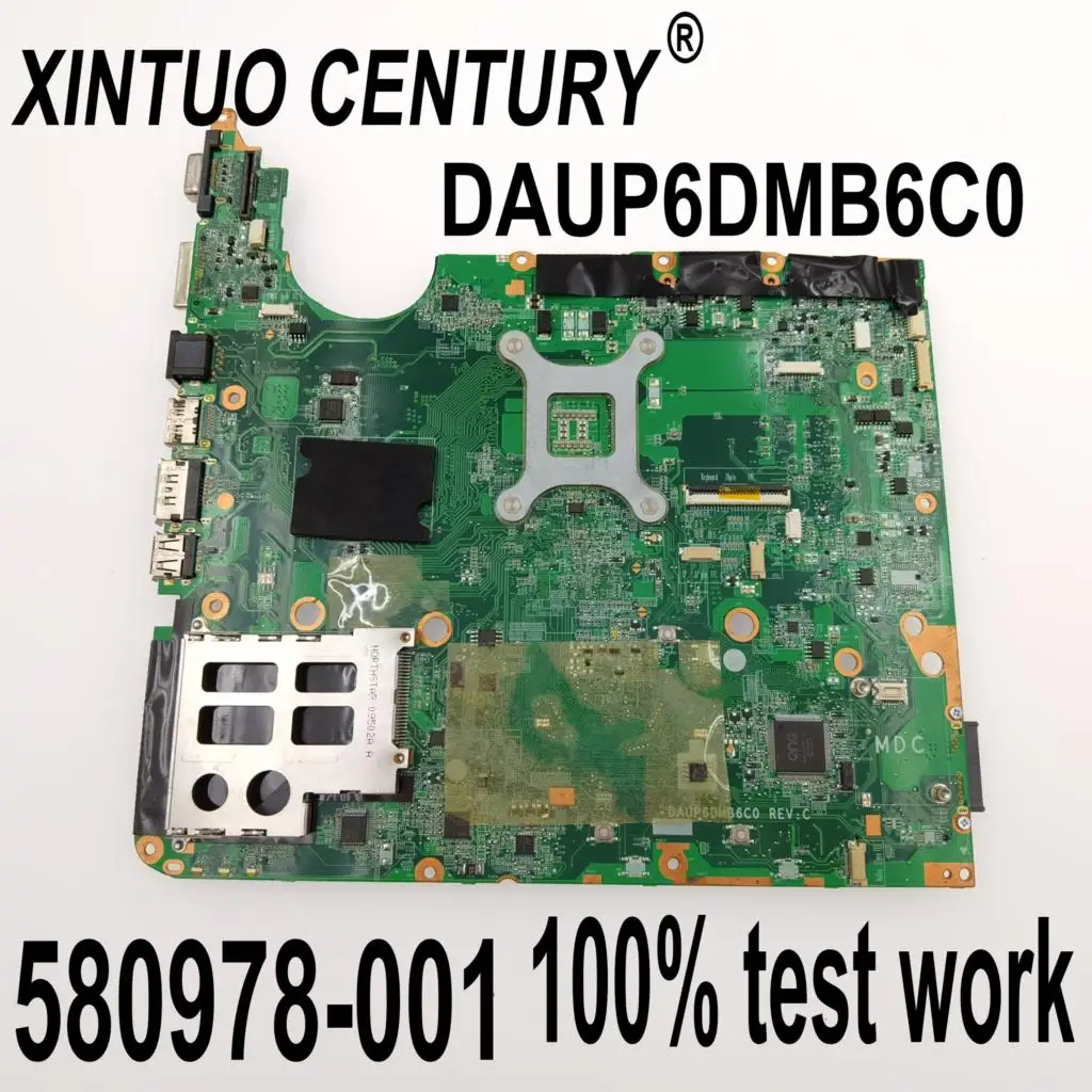 580978-001 580978-501 580978-601 For HP PAVILION DV6 DV6-2000 Laptop Motherboard DAUP6DMB6C0 N10P-GE-A2/HM55 DDR3 100% Test Work