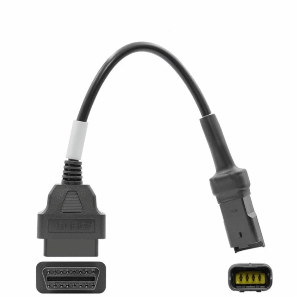 4Pin Male OBD Diagnostic Cable 16Pin OBD2 Female Plug And Play Diagnostic Adapter Cable Universal With Label