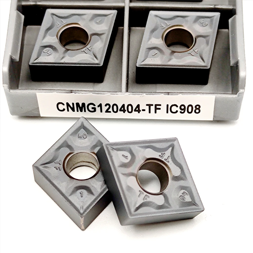 CNMG 120408   CNMG 120404   Sisipan Pembubutan Karbida IC908 IC907 Alat Bubut CNC Sisipan Pemotong Berkualitas Tinggi untuk Pembubutan Eksternal