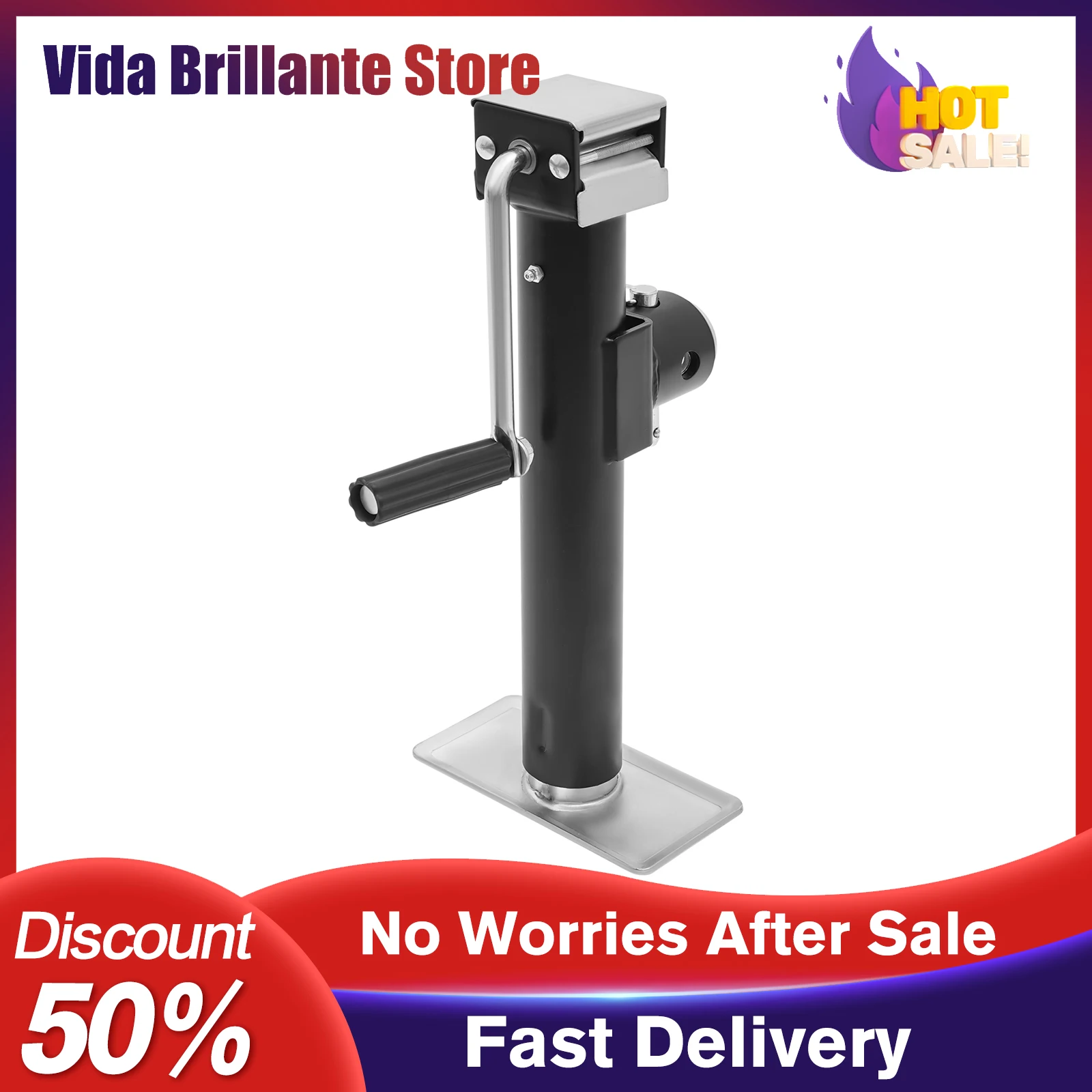 

Усиленный подъемный домкрат для автодомов Q235B, оцинкованный, с пластиковым покрытием, высота подъема 10 дюймов, статическая нагрузка 1 тонна, вес нетто 12,57 фунтов, отдельно стоящий.