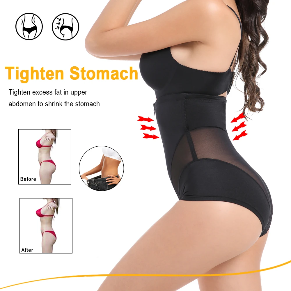 SEXYWG Shapewear Tummy Control Panties Women High Waist Shapewear Shorts Seamless Waist Trainer Body Shaper