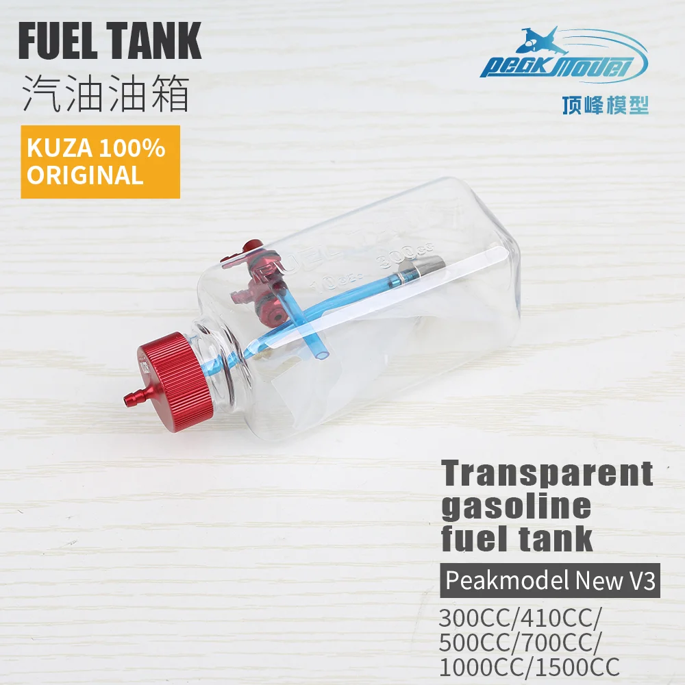 

KUZA 100% original New V3 KUZA Transparent Fuel Tank 300Ml 410Ml 500Ml 700Ml 1000Ml -1500Ml for RC airplane Model