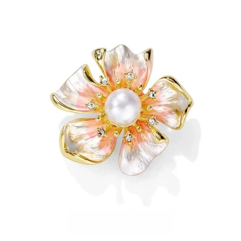 1Pc Beautiful Peony Brooch for Women Men Exquisite Flower Plant Brooches Pins Jewelry Trendy Accessories Party Gifts 2025