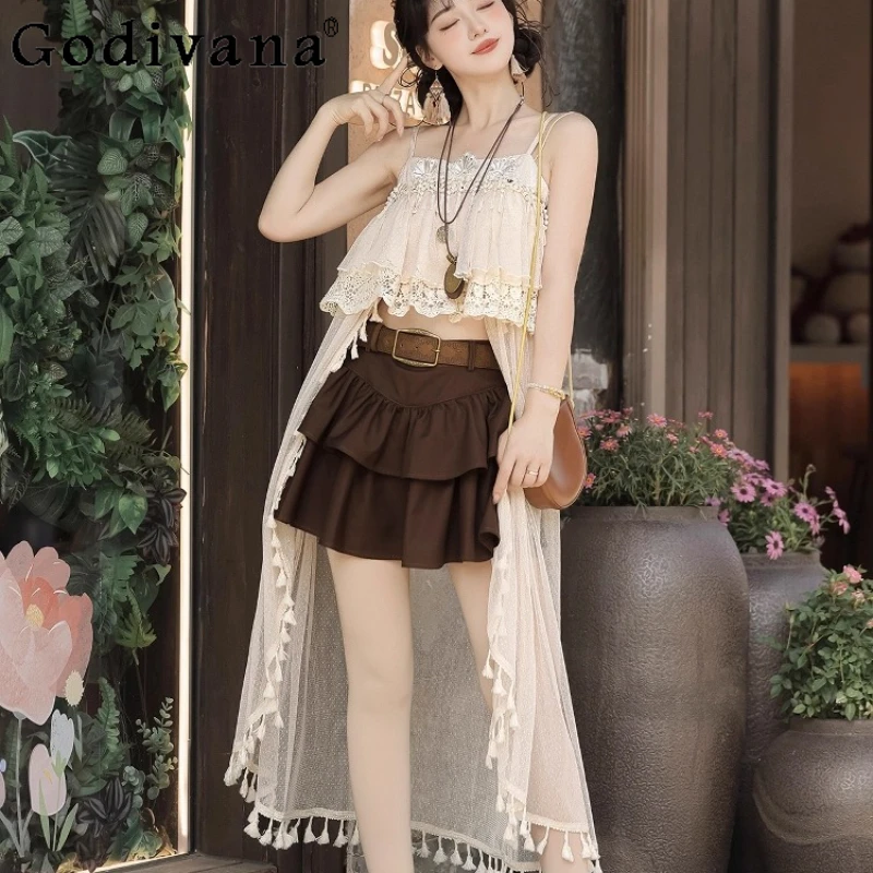 Set originale di Halloween da ragazza per le vacanze, gonna con bretelle, abito da donna, carnevale, gioco di ruolo, festa, gonna retrò