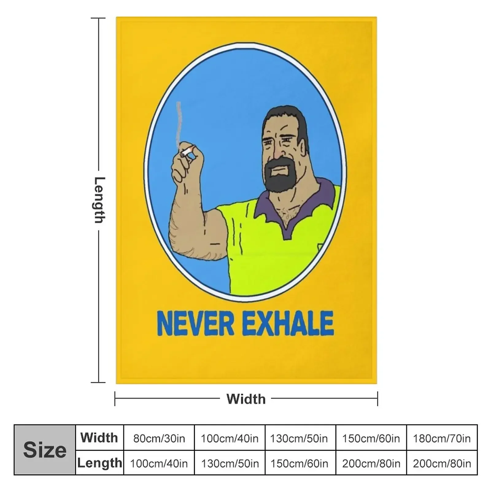 Never Exhale Mike Nolan Big Lez Show Throw Blanket anime Shaggy Blankets