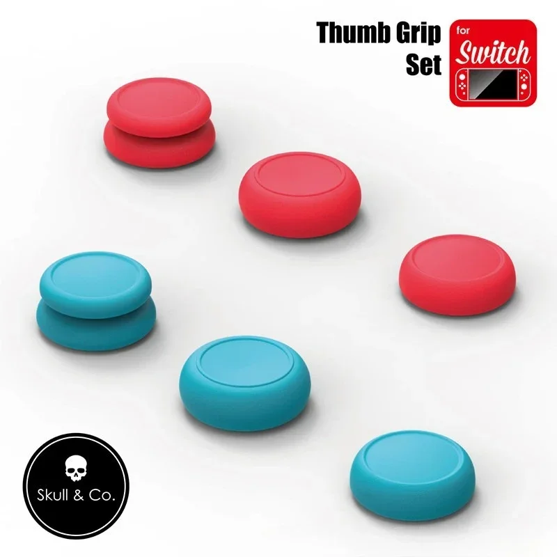 الجمجمة الروك غطاء مزيج التراص غطاء 6 قطعة غطاء أزرار لنينتندو سويتش OLED/سويتش لايت/سويتش عصا التحكم الغطاء الواقي #3