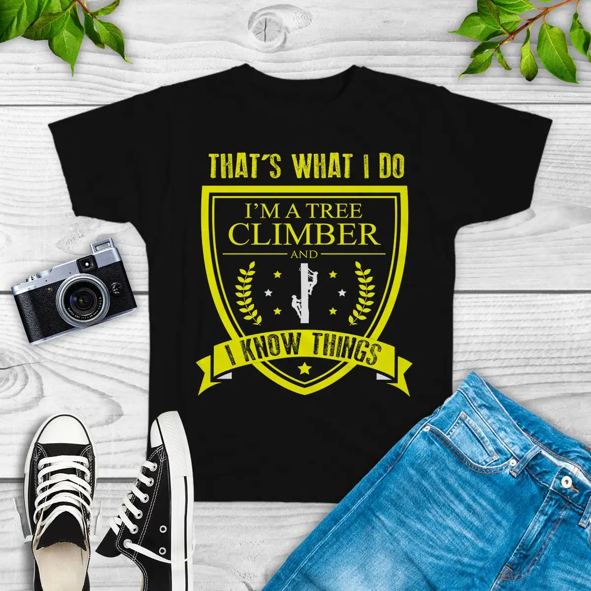 Tree Climber T Shirt Lumberjack Climbing Trimmer Hugger Cutting Cutter