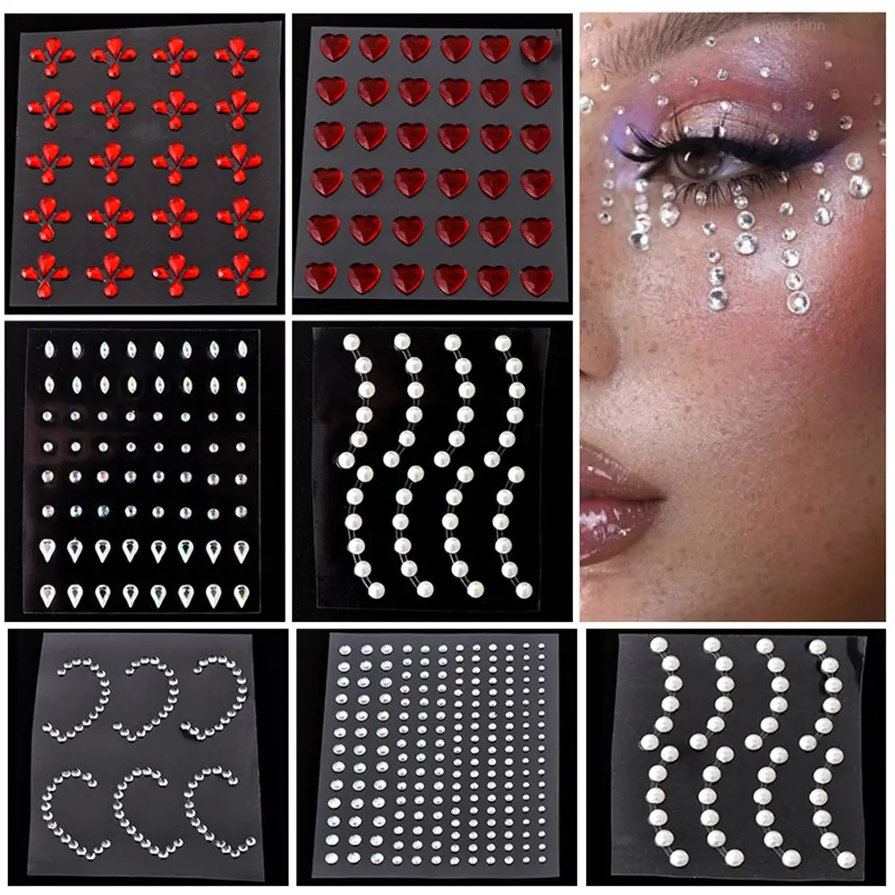 

Crystal Eyes Sticker Jewelry Eyeshadow Makeup Diamond Eyeliner Temporary Tattoo Stickers