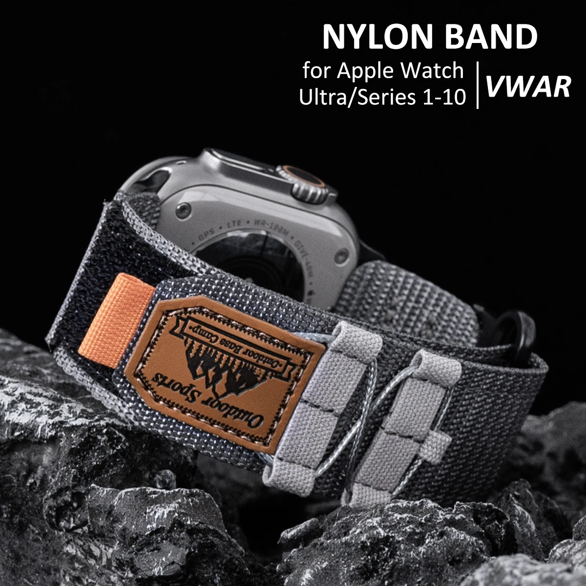 

Нейлоновая петля для Apple Watch Band Ultra 49 мм 45 мм 44 мм Спортивный дышащий браслет для iWatch 8 7 6 5 4 SE series 10 46 мм 42 мм