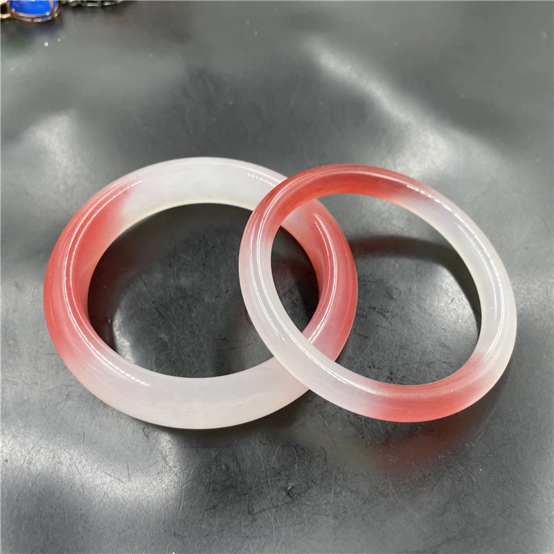 Women's red blood , round bangle, jade bracelet