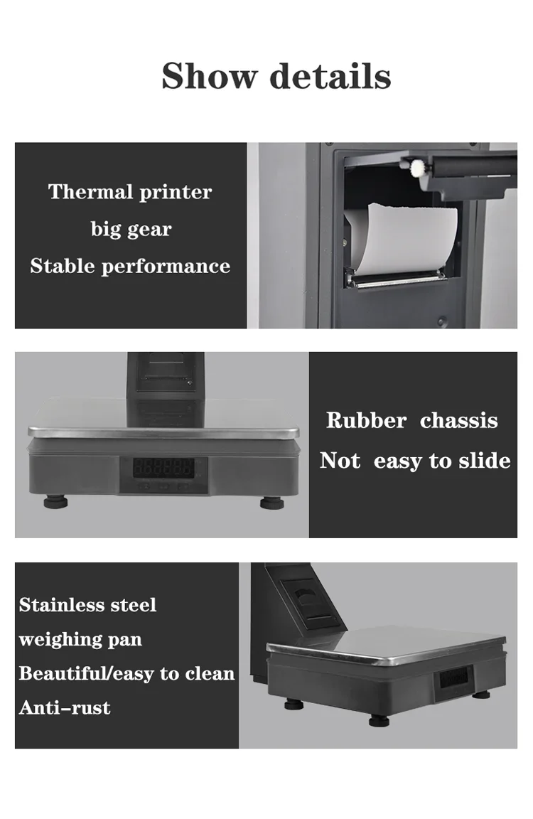 ماكينة تسجيل المدفوعات النقدية لمتجر الفاكهة للبيع بالتجزئة، ماكينة متكاملة لوزن الفواكه والخضروات الإلكترونية، ماكينة تسجيل المدفوعات النقدية