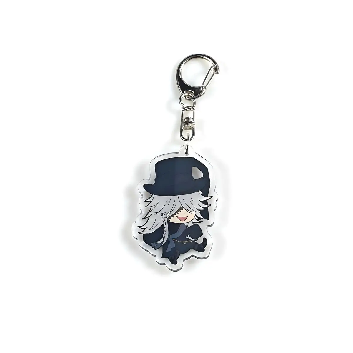 Black Butler Acrylic Cartoon Anime Pendant Keychains Holder Car Key Chain Key Ring Phone Bag Hanging Gifts Accessories