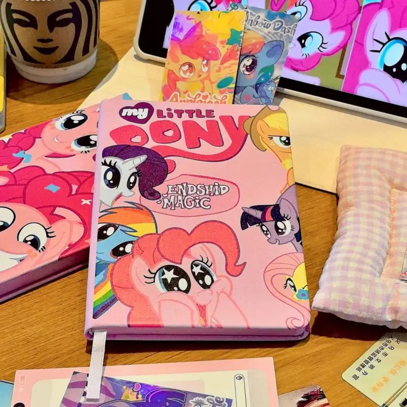 My Little Pony Notebook Pinkie Pie Anime Creative Girl Diary Cartoon Pattern Notebook Student Homework Book Learning Supplies