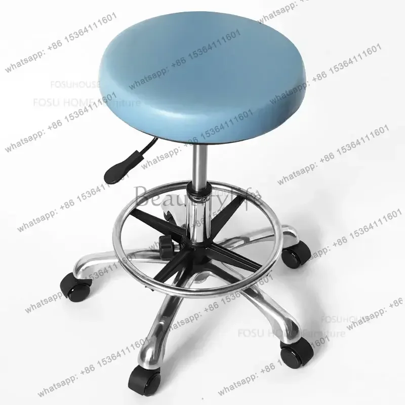 Modern Light Luxury Barber Chairs Beauty Salon Special Beauty Pulley Stool Dentist Backrest Stools Liftable Bar Swivel Chairs Y