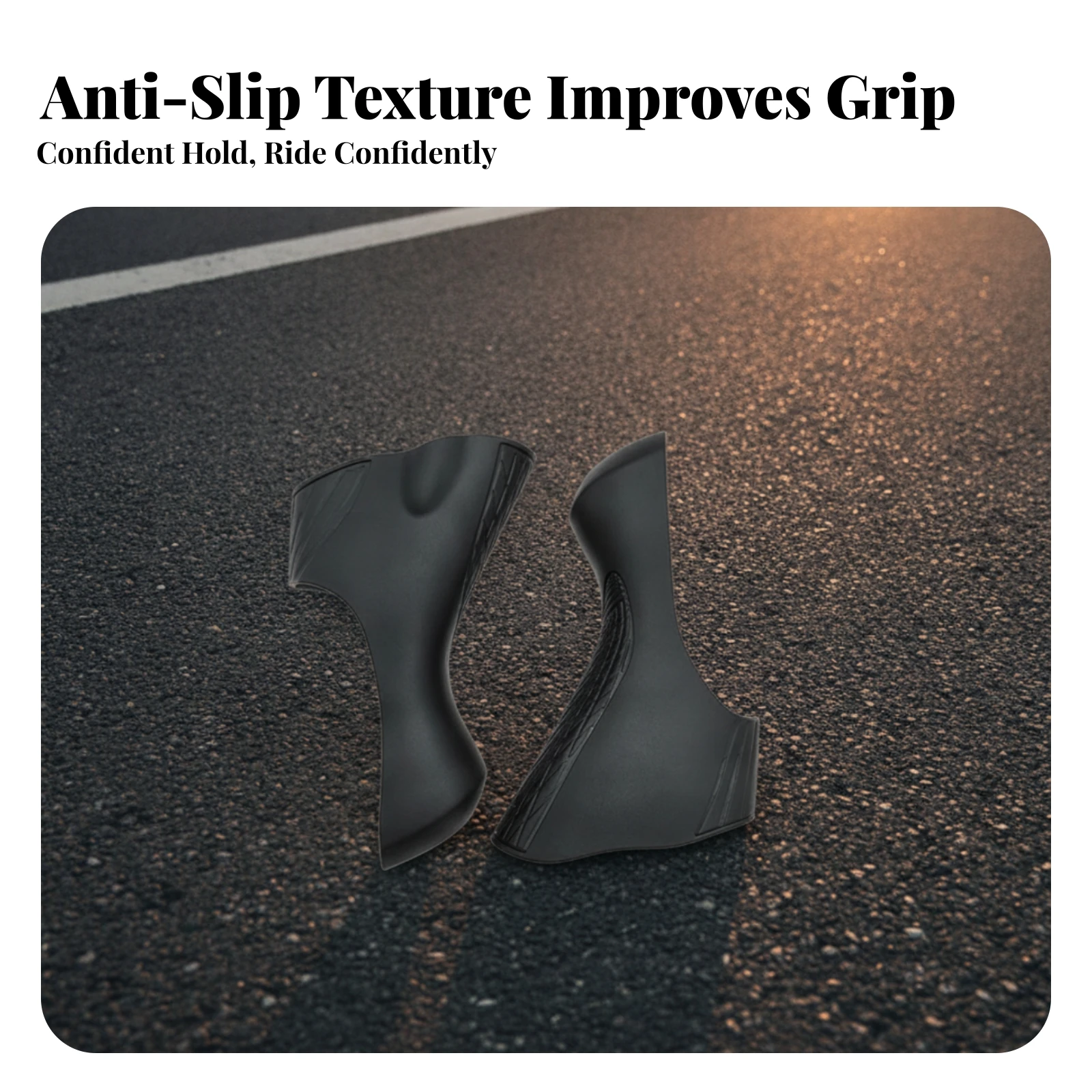 2 Pieces Brake Lever Hood Cover Textured Grip Road Bike Lever Hood Gear Gear Cover