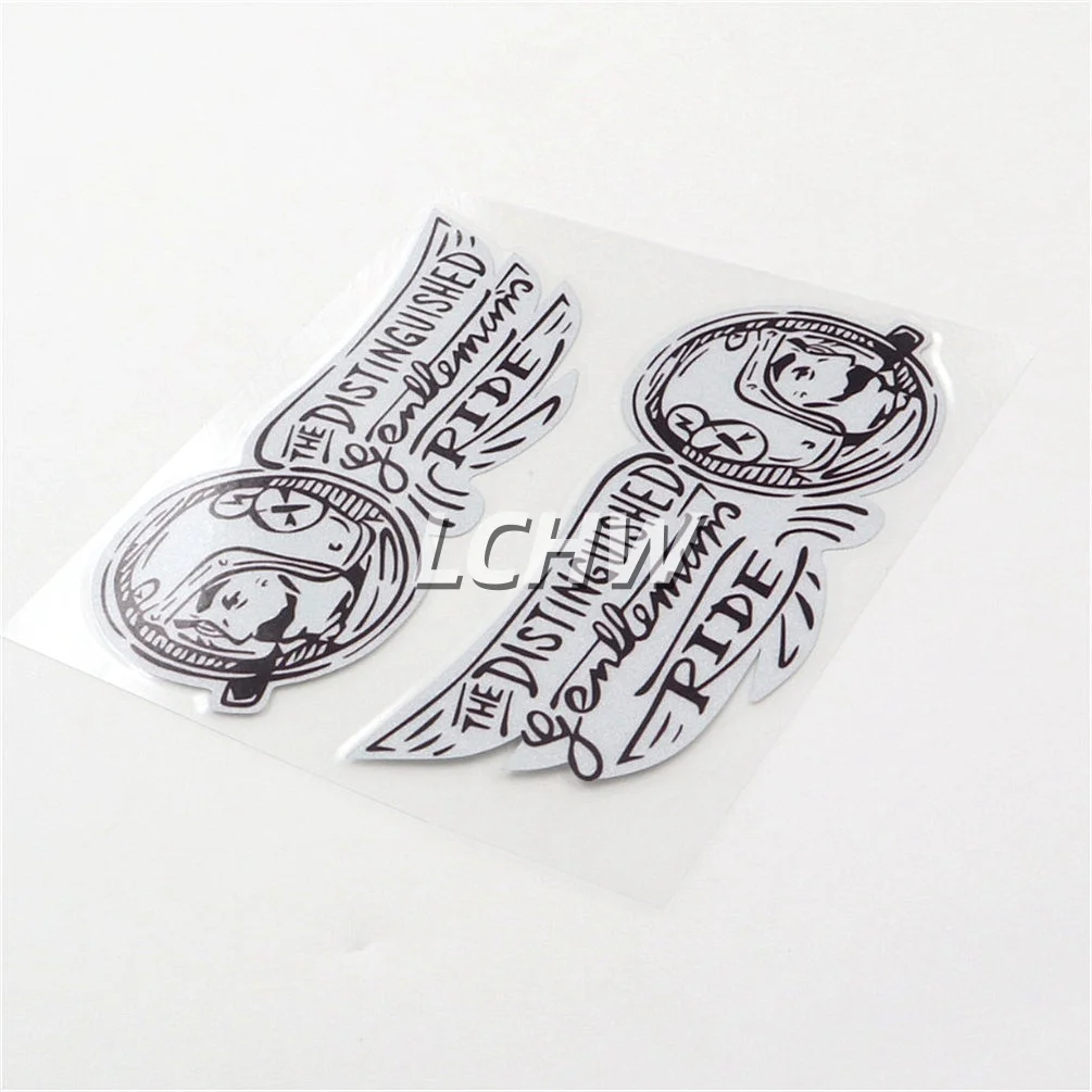 Car Stickers for Smoking Man Distingush Gentleman Racer Motorbike Helmet Auto Body Tail Window Decals Reflective