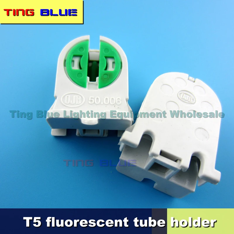 (50pcs) T5 LED tube base fluorescent lamp base foot lamp slot showcase lamp tube light box lamp holder 50.006