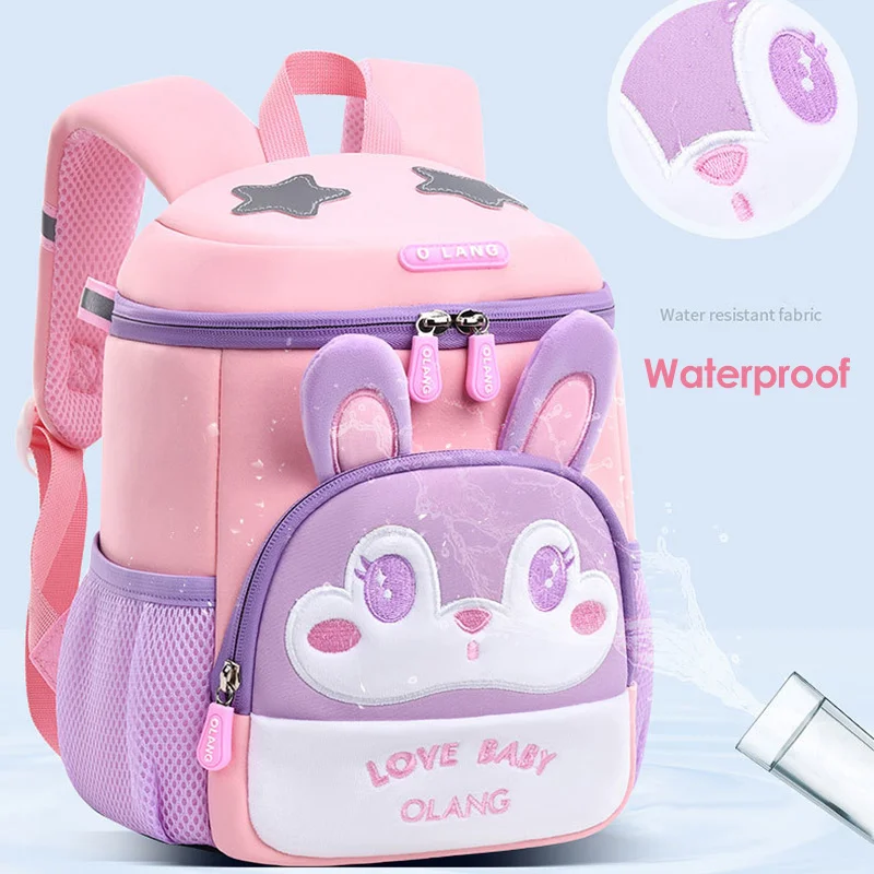 New Brown Bear School Bags for Boys Cute Fox Kids Bag Toddler Children Anti-lost Bookbag Girls Kawaii Backpack Mochila Escolar