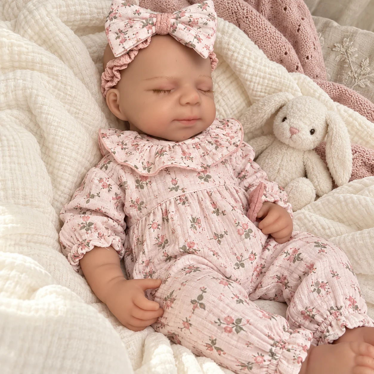 50cm Full Body Silicone Reborn Baby Boy Doll Bald Realistic Newborn Doll Soft Weighted Silicone Baby Doll for Collectors & Gifts