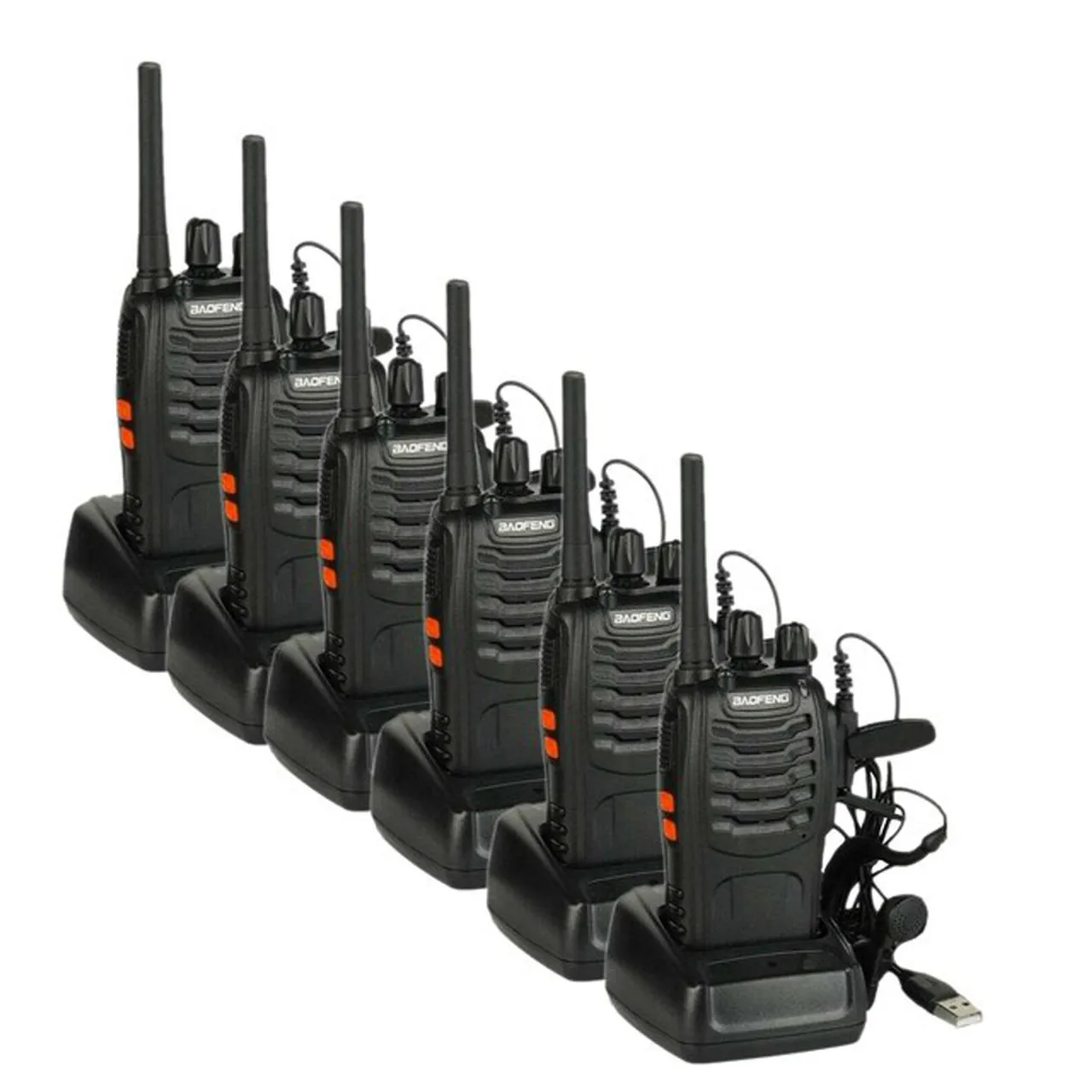 1-10 Stuks Baofeng BF-888S Pmr446/Baofeng BF-88E Pmr446 Bijgewerkte Versie Van 888S Licentievrije Tweeweg Radio Lange Afstand Walkie Talkie