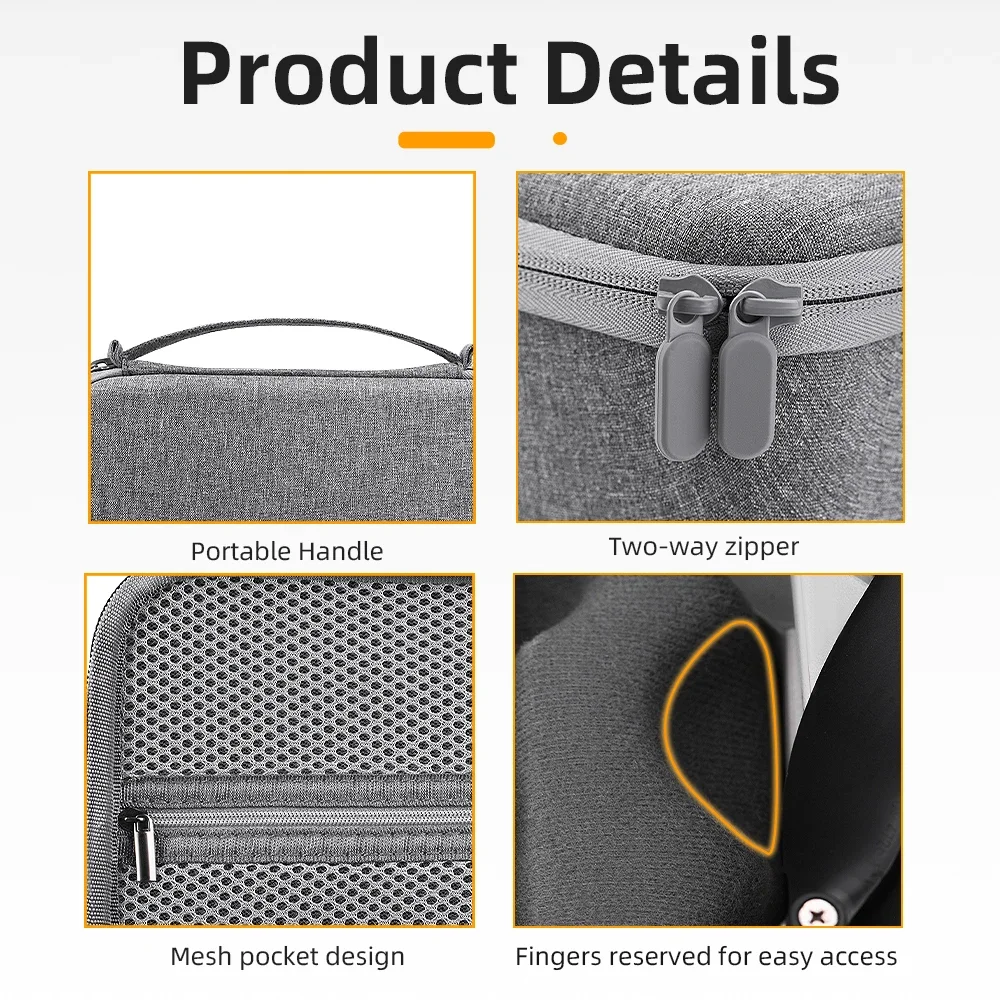 حقيبة حمل لـ DJI Mini 4K/Mini 2 Drone حقيبة يد محمولة للسفر تخزين صندوق صلب مقاوم للماء مقاوم للغبار ومضاد للتصادم