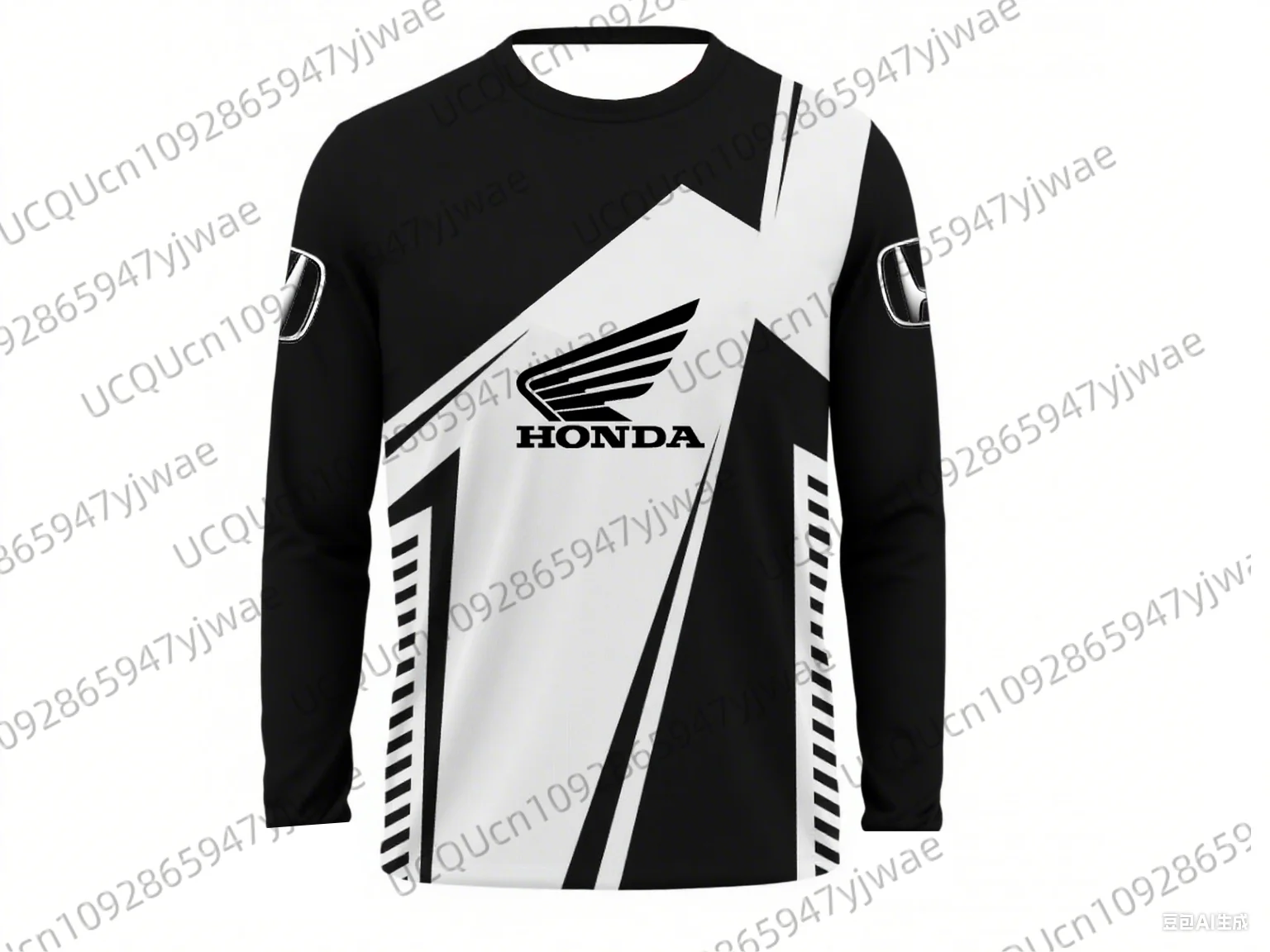 

Футболка Honda с длинным рукавом для гонок и верховой езды, быстросохнущая дышащая футболка для бездорожья, велосипеда для бездорожья, горных приключений