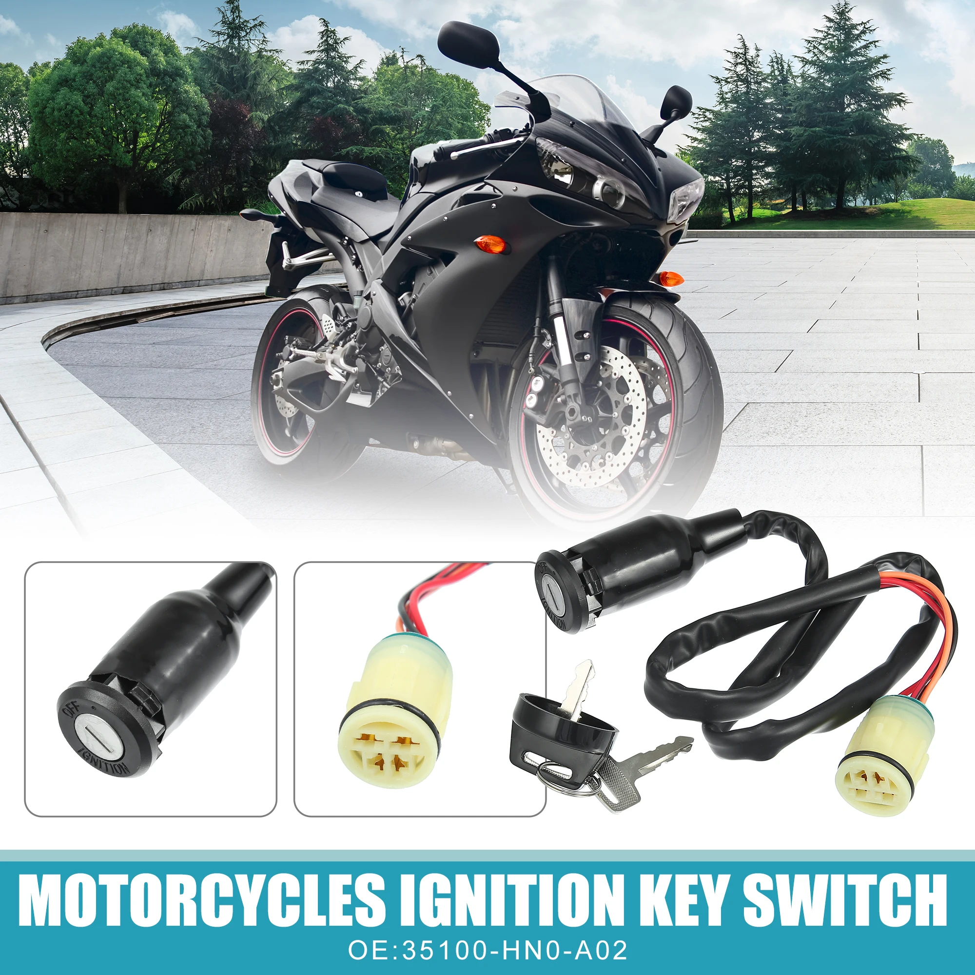 

Motoforti Motorcycles Ignition Key Switch for Honda FourTrax 300 1988-2000 for Honda Rancher TRX350 for Honda Rancher TRX400