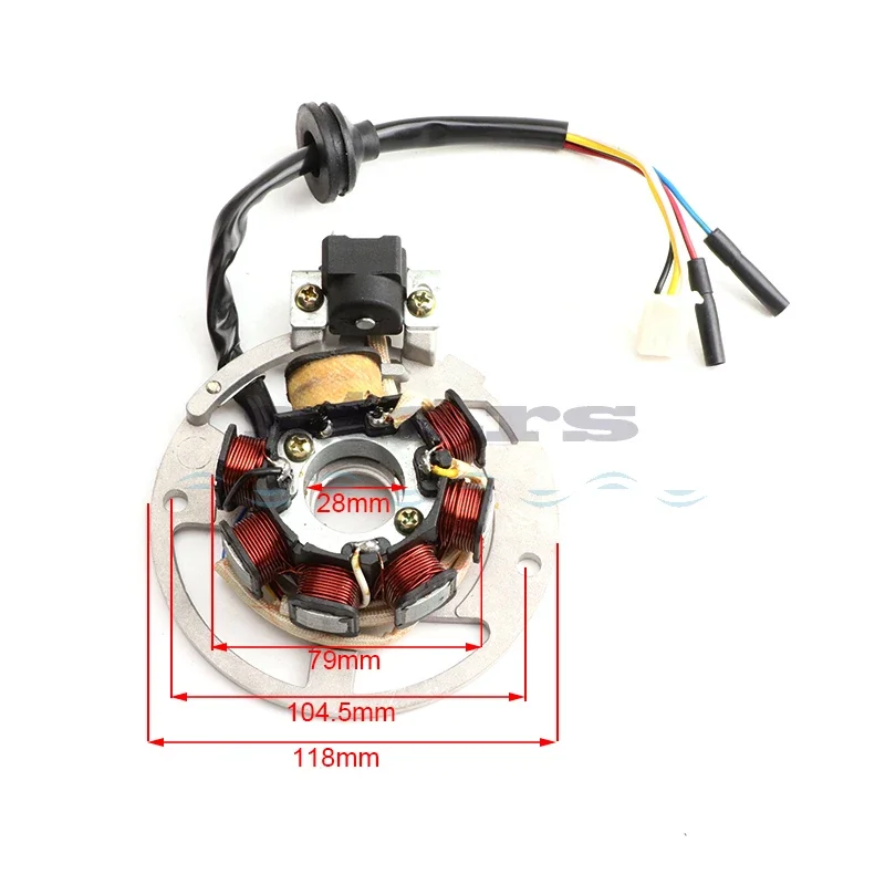 7 Coil 5 Wire AC Magneto Stator For Scooter JOG 90 4DM Vento ZIP Keeway Hurricane Focus F-act Matrix Flash ARN 50cc Stels SKIF