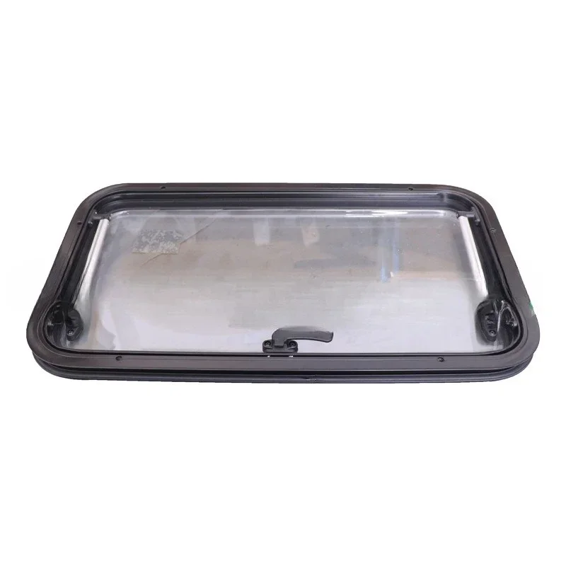 RV side ventilation window acrylic material with privacy curtain bug net can be fixed opening angle large