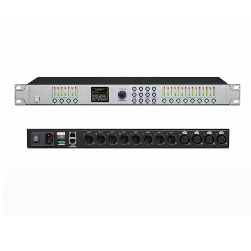 Processore audio digitale professionale 4 in 8 effetti per apparecchiature audio DSP FIR