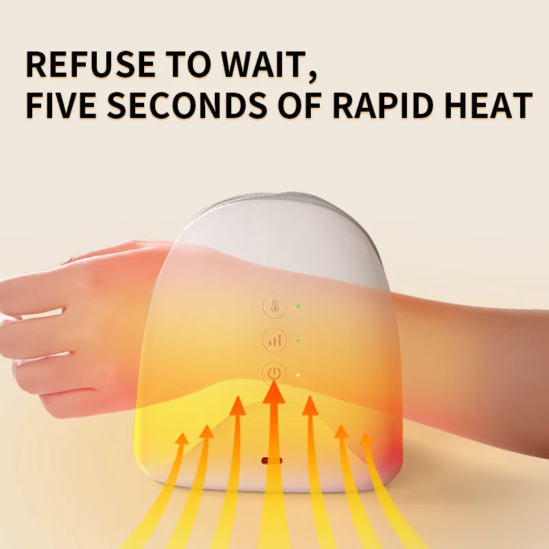 المكتبة الذكية 2025 مدلك يدوي كهربائي لاسلكي مع استرخاء تسخين ضغط الهواء لمفاصل المعصم #5