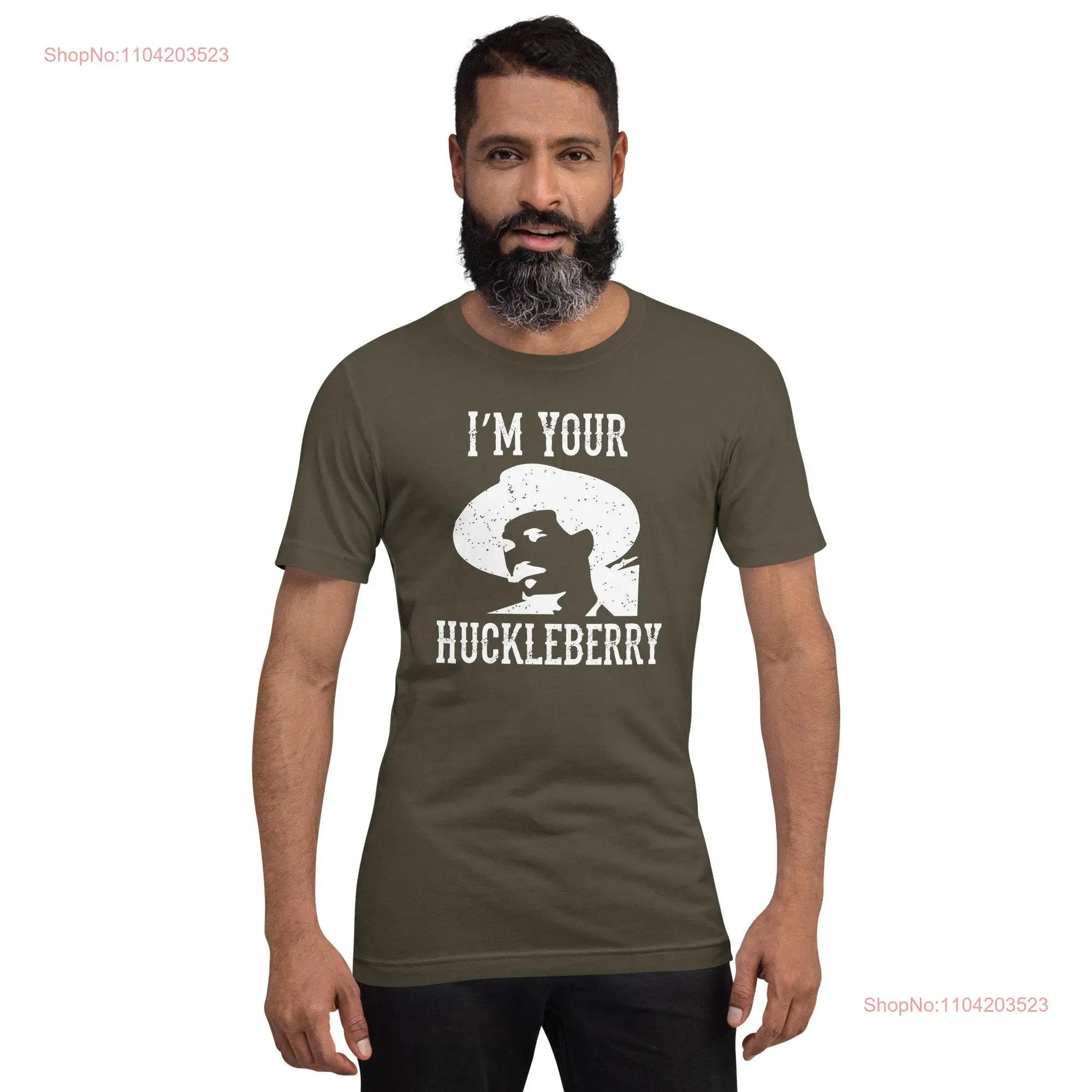 I'm Your Huckleberry T Shirt Doc Holliday Tombstone   long or short sleeves