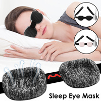 3D Contoured Sleeping Eye Mask Blackout Blindfold Eye Mask with Adjustable Strap for Side Sleepers Night Sleep Mask Travel Nap