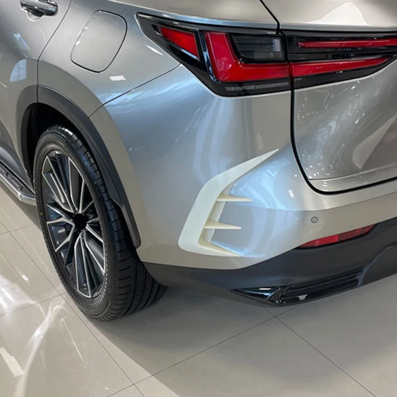 Carbon Fiber Rear Fog Light Trim Bezel Cover For Lexus NX-Class AZ20 NX250 NX350 NX450 2021 2022 Car Accessories