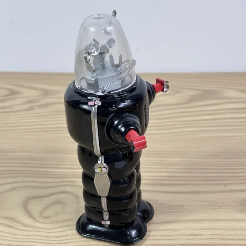 

Metal Tin Space Alien Fun Clockwork Toy Metal Tin Metal Tin Joystick Robot Mechanical Toy Wind Up Toy Gift