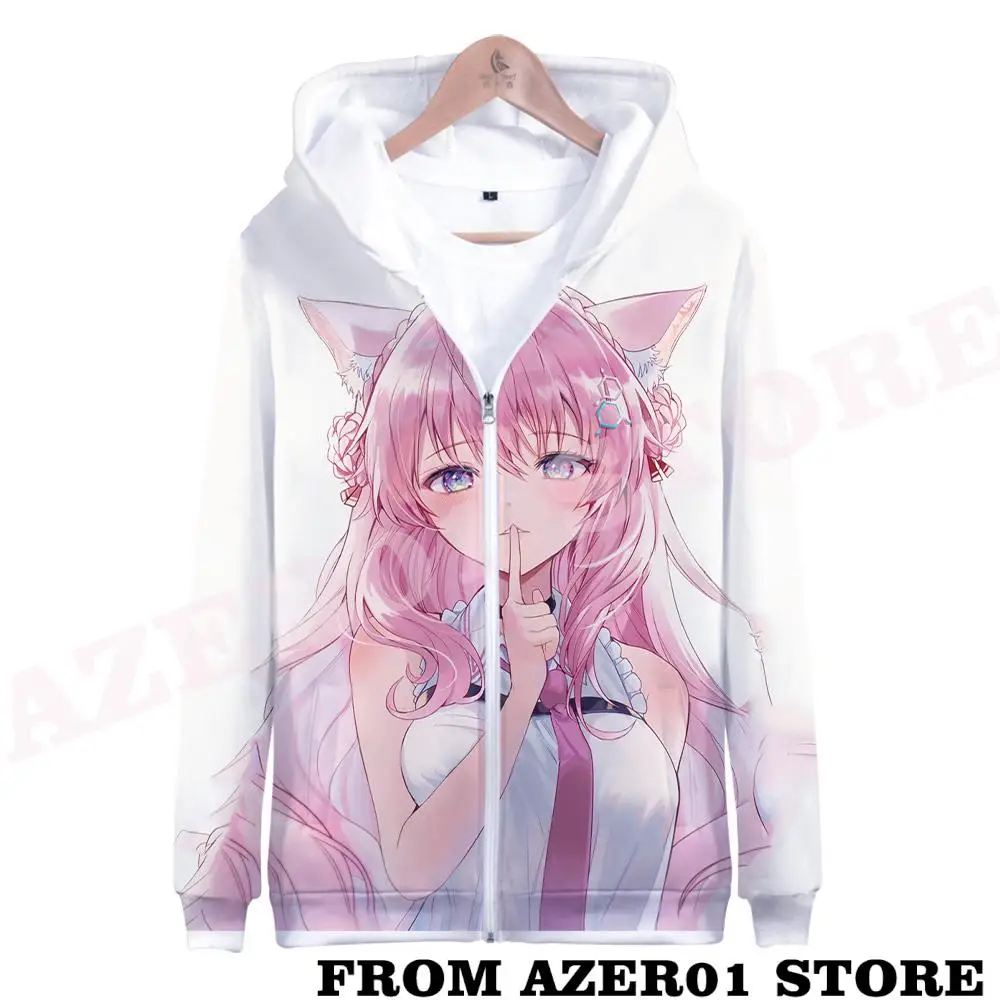 

HOLOLIVE VTuber Hakui Koyori Merch Zipper Hoodies Autumn Winter Men/Women Streetwear Zip Hooded Sweatshirt