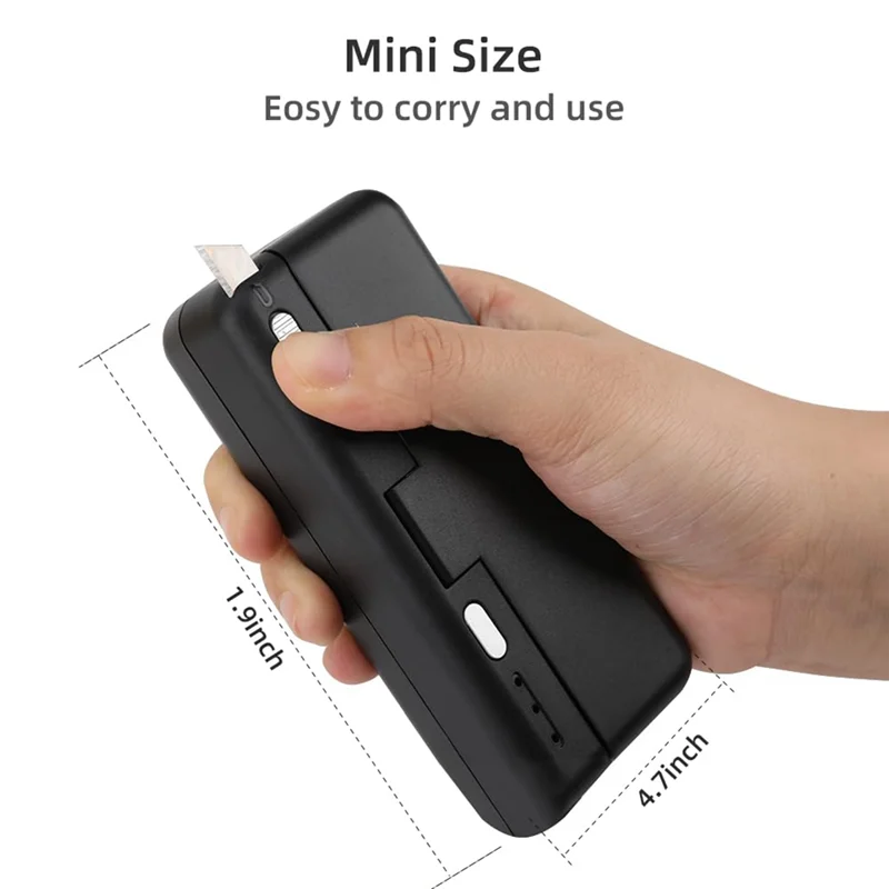 가전제품 부품 미니 백 실러, USB 충전식 감자칩 봉투 열 실러 캐퍼, 스낵 플라스틱 봉투 재밀봉 열 실링 및 커팅