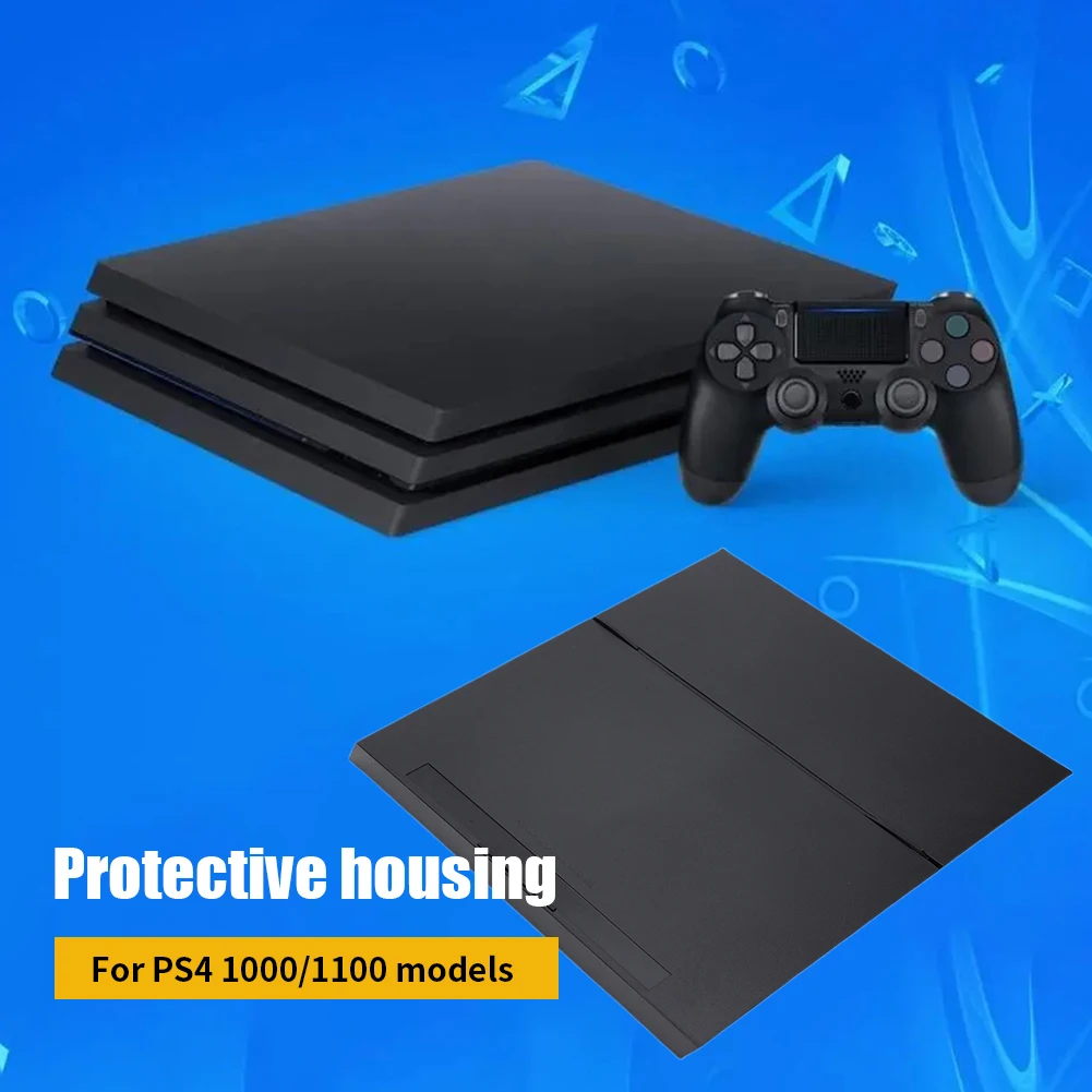 Plastový plný bydlení lastura prachotěsná pouzdro zakrýt černá náhrada dno bydlení lastura pro PS4 / PS41200 / PS4 štíhlý / PS4 pro