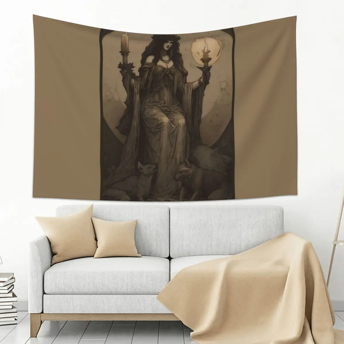 

Hecate Goddess Tapestry Decoration Pictures Room Wall Room Decor Korean Style Aesthetic Decoration Tapestry