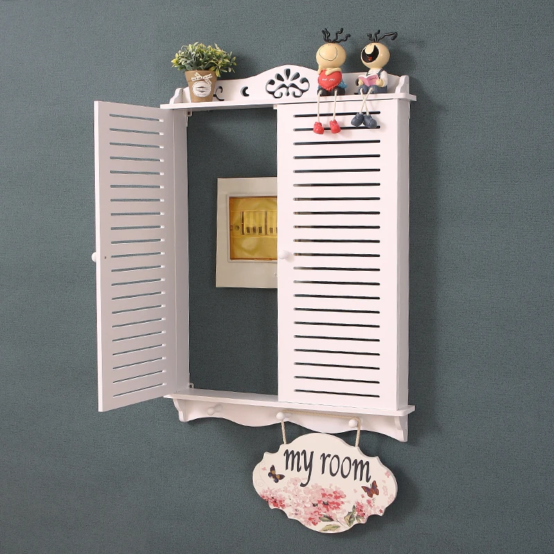 

Stylish Decorative Electrical Box Cover Wall-mounted Multimedia Cabinet Living Room Router Storage Box Home Wall Decoration