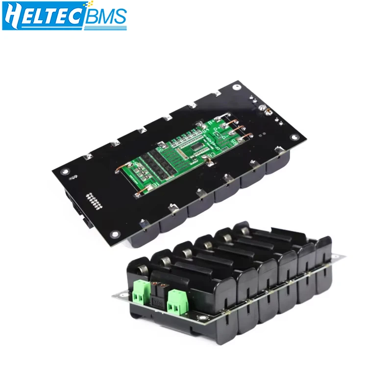 Obudowa baterii Heltec 21700 6S z BMS 40A, 24V, skrzynka na baterie 21700 do Power Wall, płytka balansująca, zestaw DIY, zasilacz