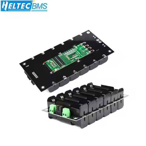 Heltec 21700 6S Battery Case Battery Holder with 40A BMS 24V 21700 Power Wall Battery box Balancer Board diy Kit power supply