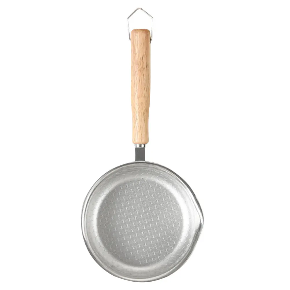 

Stainless Steel Honeycomb Nonstick Frying Pan Wooden Handle Flat Bottom for Induction Gas Cooker Egg Pancake Bacon Breakfast Pan